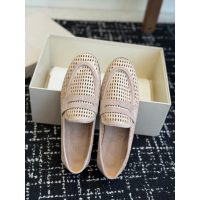 Brunello women's lazer-cut perforated casual loafer flat slip-on pump size35-40 - 图片 4