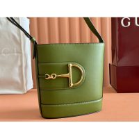 Gucci mini open bucket handbag with horsebit decoration - 图片 6