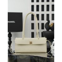 Chanel east-west shoulder underarm baguette elegant hobo tote multicolor available - 图片 8