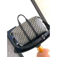 canvas Dior weekender 40 handbag/getaway duffle tote/travel keepall handbag/boarding cabin luggage - 图片 3