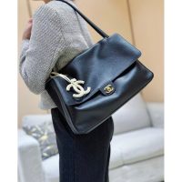 Caviar Cahanel Maxi Cf flap massenger/slouchy underarm baguette tote/large volume - 图片 5