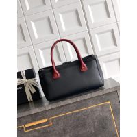 Black Chanel Cerf Tote Bag in Caviar Calfskin
