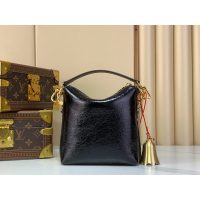 Louis Vuitton LV Multipass Mini Hobo in Waxed Black Calfskin
