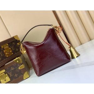 Louis Vuitton LV Multipass Mini Hobo in Waxed Burgundy Calfskin