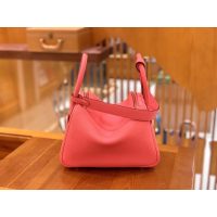 togo Hermes Rose Azalee lindy 26 shoulder tote bag PHW full handmade boutique inclusion