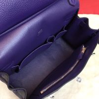 Hermes jypsiere 28 shoulder satchel GHW-vibrant blue togo leather full handmade