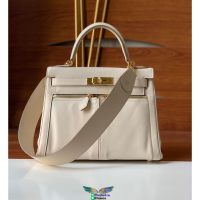 Swift Herme Kelly Lakis 32 shopper handbag crossbody shopping tote handmade stitch palladium buckle