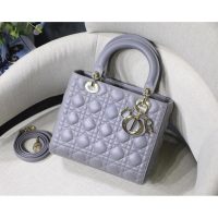 Size24cm Dior classic quilted shopping tote versatile handbag genuine leather crossbody shoulder bag - 图片 5