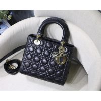 Size24cm Dior classic quilted shopping tote versatile handbag genuine leather crossbody shoulder bag - 图片 7