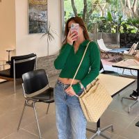 intrecciato BV medium Andiamo shopper handbag sling shoulder storage tote holiday beach tote - 图片 2