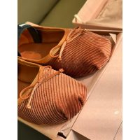 Miumiu velcro Mary Jane boat shoes routine flat ballet pump daily walk office shoes with bow-details - 图片 6