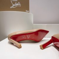 Christian Louboutin plain stiletto pump sandal elegant dancer party footwear size35-42 10cm - 图片 6