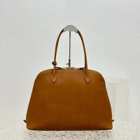 caramel Miumiu shell shoulder open tote large shopper handbag plain resort beach bag - 图片 2