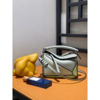 Loewe bicolor mini puzzle tote tiny shopper travel handbag full inclusion