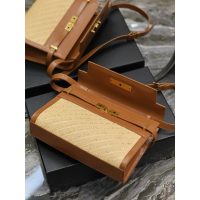YSL large Manhattan cosmetic smartphone clutch sling crossbody shoulder messenger flap - 图片 8
