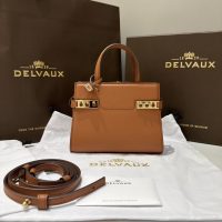 authentic quality Delvaux Tempete Crush tiny shopper handbag crossbody shoulder messenger - 图片 3