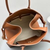 The Row margaux 15 shoulder shopper tote convertible travel carryall handbag in smooth calfskin - 图片 4