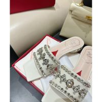 Roger RV crystal-detailed flat sandal slipper stylish sandy beach shoes size35-42 - 图片 7