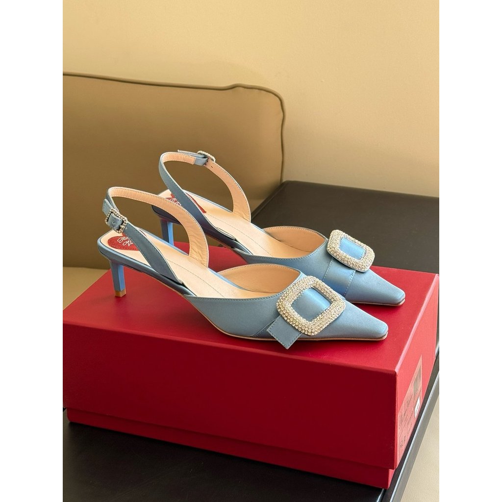 ph-11134201-820l9-mqspnwqq7d3752.jpg Roger RV velvet kitten heel slingback sandal women's daily heel pump slipon size35-42 - 图片 1