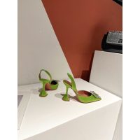 Amina Muaddi satin heel sandal pump crystal-sunflower dinner party footwear size35-42 10cm - 图片 3