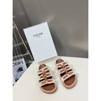 Celine women's flat slide sandal indoor outdoor slipper half drag shoes size35-40 - 图片 4