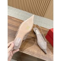 Valentino kitten heel slingback pump mesh heel sandal bride wedding party footwear size35-40 - 图片 8