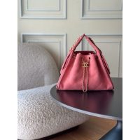 Chanel 25 small shoulder bucket Bag in suede calfskin GHW