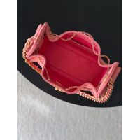 Chanel Mini 25 shoulder Hobo Bag in Metallic Rose Gold Caviar