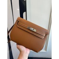 epsom Hermes kelly depeches 25 business clutch pouch full handmade boutique inclusion