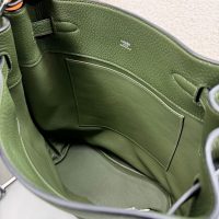 Hermes so kelly 22 shoulder hobo bag SHW -vert olive calfskin full handmade boutique inclusion