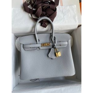 Togo Hermes birkin 25 top-handle handbag GHW full handmade boutique inclusion