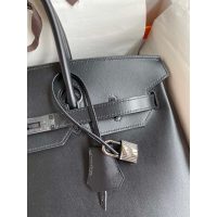Hermes Birkin 35 top-handle handbag-box leather gun hardware full handmade boutique inclusion - 图片 4