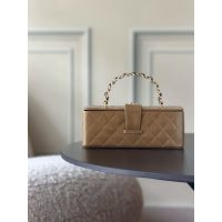 vintage Chnael vanity case cosmetic handbag makeup organizer lipstick fragrance holder - 图片 6