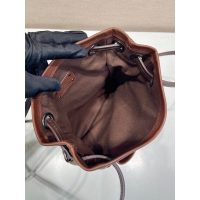 Burgundy Prada Small Tote bag with cargo pocket