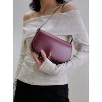 smooth YSL shoulder flap saddle bag/rounded underarm baguette boutique inclusion - 图片 2