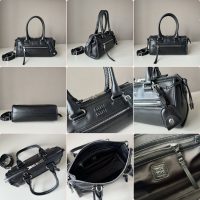 calfskin Miu miu barrel-shaped shopper handbag with removeable strap - 图片 7