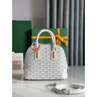 Goya vendome mini clamshell handbag crossbody shoulder zipper tote with protective feet - 图片 7