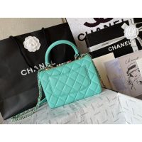 lambskin Chanel Trendy CC Top-Handle Flap Bag-vibrant minit