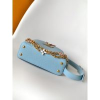 Louis Vuitton LV east-west mini capucines handbag in grainy calfskin