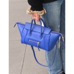 classic Celine smile-face tote handbag with protect metal feet