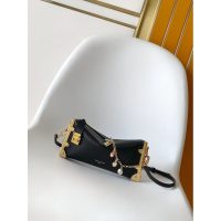 Women's Louis Vuitton LV Slim Trunk Handbag in brown Calfskin and silver hardware