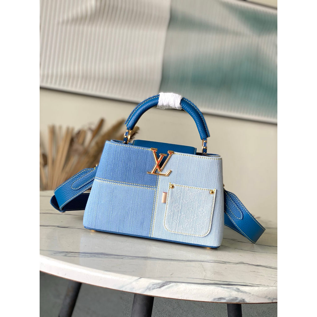 ph-11134201-820l9-mqsrlsxk6232b5.jpg Louis Vuitton LV Capucines BB Denim Calfskin Handbag for Women
