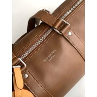 Louis Vuitton LV Needle H39 Brown Duffle Bag Travel in Calfskin Leather