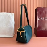 Gucci Yellow Half Horsebit Medium Shoulder Bag - 图片 9