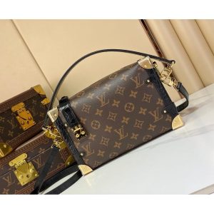 Monogram Canvas Louis Vuitton Side Trunk MM Crossbody Bag