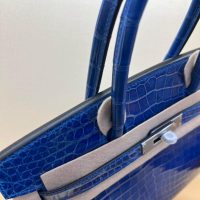 Nile crocodile Her^^m Birkin 25 upscale banquet dinner tote handmade shopper handbag - 图片 3