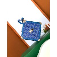 limited edition Goyard ladies DE cube trunk wristlet cosmetic lipstick holder case - 图片 8
