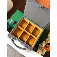 Goyard six-grids watch display box winder jewelry storage case organizer ornament box - 图片 9