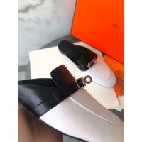 croco-effect Hermes calfskin flat slide mules sandal size35-40 boutqiue inclusion
