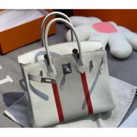 Hermes birkin 25 club handbag PHW-togo leateher full handmade/boutique inclusion